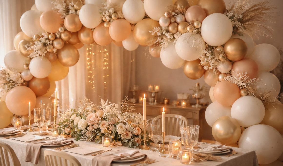 Cum se asortează baloanele cu restul decorului