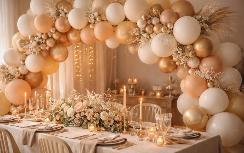 Cum se asortează baloanele cu restul decorului